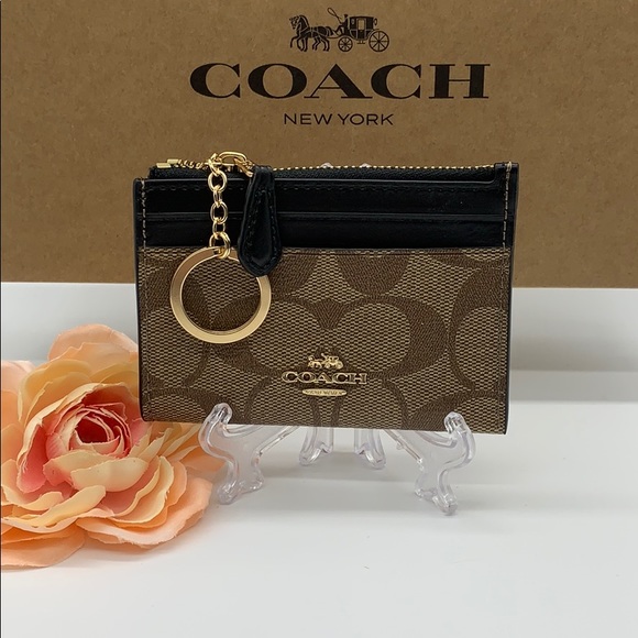 Coach Handbags - Mini Skinny Id Case In Signature Canvas